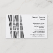 パースペクティブv2 – 白黒 名刺 (裏面)