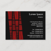 パースペクティブv2 -赤と白オン黒 名刺 (裏面)