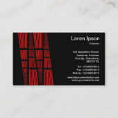 パースペクティブv2 -赤と白オン黒 名刺 (裏面)