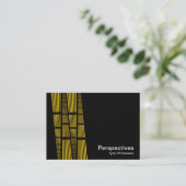パースペクティブv2 – 黒のオレンジと白 名刺 (スタンド正面)