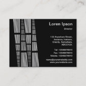 パースペクティブv2 – 黒の白 名刺 (裏面)