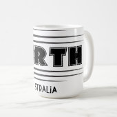 パース・オーストラリア・シティ・サイン コーヒーマグカップ (正面右)