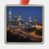 パース、オーストラリア。パースのダウンタウンの眺め メタルオーナメント (正面)