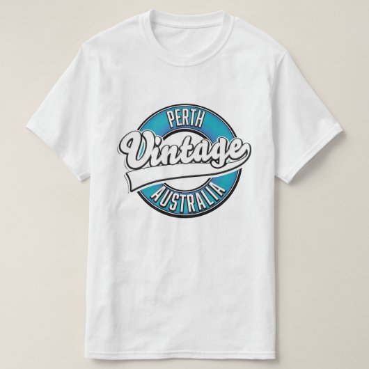 パース オーストラリア ビンテージ ロゴ Tシャツ (デザイン正面)