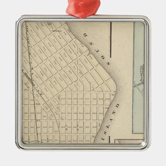 パースAmboy、NJ メタルオーナメント (正面)