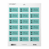 パーズ住所 シール – 青 (フルシート)