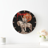 パーセバルの伝説/聖杯の赤いファンタジー ラージ壁時計 (ホーム)