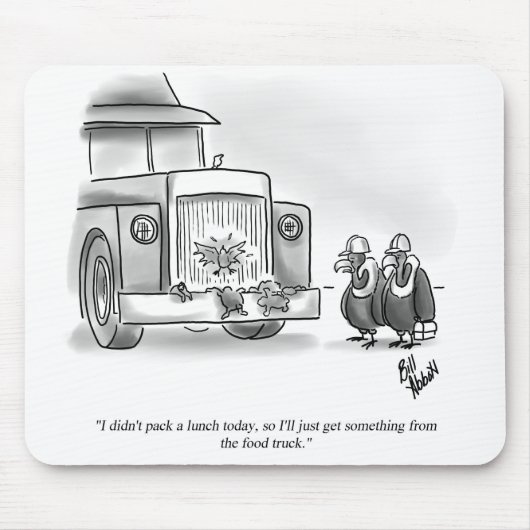 パーセンおもしろいター建築の作業者漫画 マウスパッド (正面)