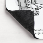 パーセンおもしろいター教室の弁護士の漫画ユーモア マウスパッド (コーナー)