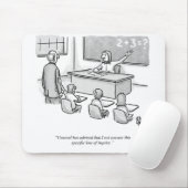 パーセンおもしろいター教室の弁護士の漫画ユーモア マウスパッド (マウス)