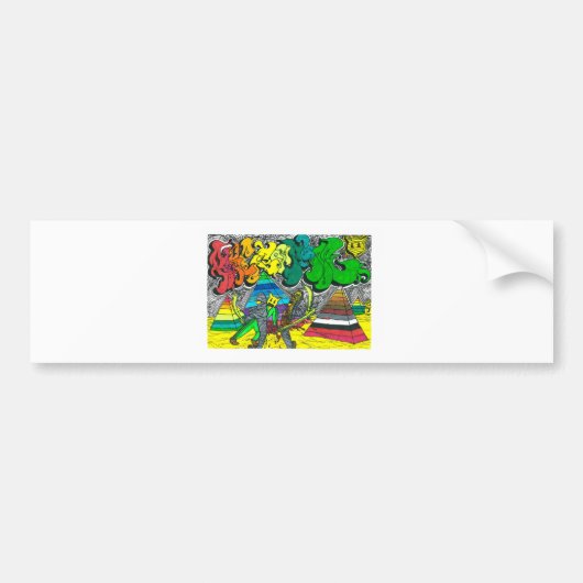 パーセントゥムチョッピングゾンビ バンパーステッカー (正面)