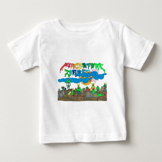 パーセントム_ゾンビ ベビーTシャツ (正面)