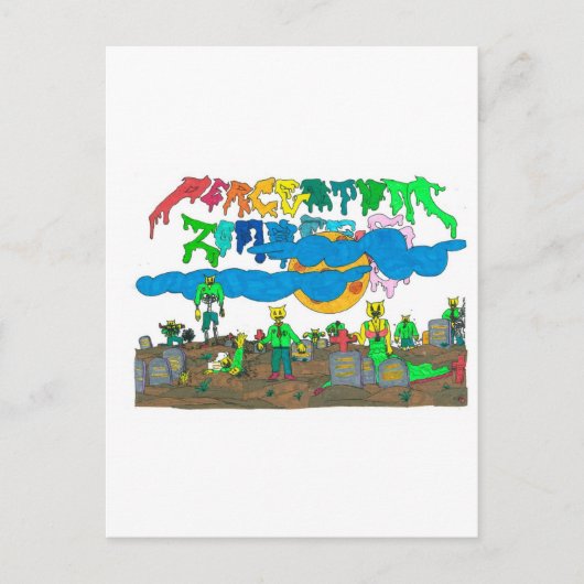 パーセントム_ゾンビ ポストカード (正面)