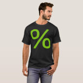 パーセント – 火星緑 Tシャツ (正面フル)