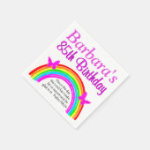 パーソナかわいらしライズクリスチャン85番目の誕生日ナプキン スタンダードカクテルナプキン (角)