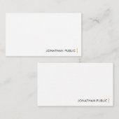 パーソナエレガントリモダンシンプルデザインテンプレート ノートカード (正面/裏面)