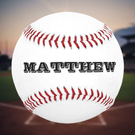 パーソナカスタムライズ可能な名前またはスローガンを持つ野球 野球ボール