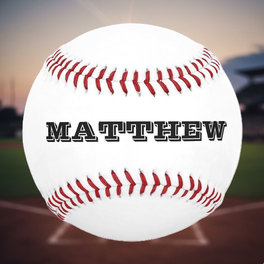 パーソナカスタムライズ可能な名前またはスローガンを持つ野球 野球ボール