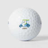 パーソナユニークライカスタムズ最高のGOLF CARTモノグラム ゴルフボール (正面)
