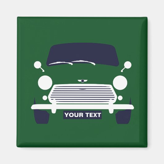 パーソナライカスタムズクラシックミニクーパーカー マグネット (正面)