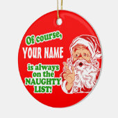パーソナライズあなたの一流のクリスマス セラミックオーナメント (左)