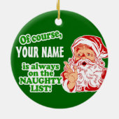 パーソナライズあなたの一流のクリスマス セラミックオーナメント (裏面)