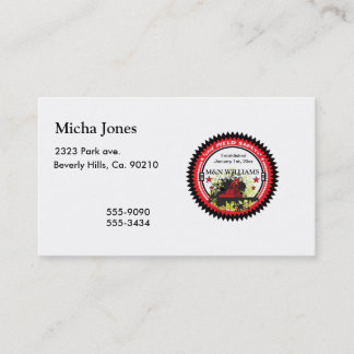 パーソナライズあなたの一流の油田の安全ロゴを加えて下さい 名刺