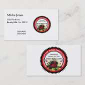 パーソナライズあなたの一流の油田の安全ロゴを加えて下さい 名刺 (正面/裏面)