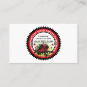 パーソナライズあなたの一流の油田の安全ロゴを加えて下さい 名刺 (裏面)