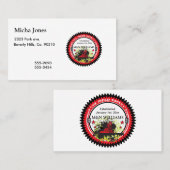 パーソナライズあなたの一流の油田の安全ロゴを加えて下さい 名刺 (正面/裏面)