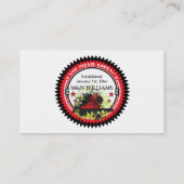 パーソナライズあなたの一流の油田の安全ロゴを加えて下さい 名刺 (裏面)