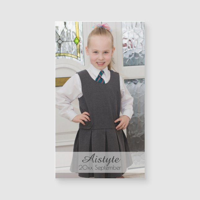 パーソナライズあなたの写真、名前及び日付を加えて下さい (正面)