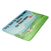 パーソナライズおもしろいゴルフバスルーム バスマット (アングル)