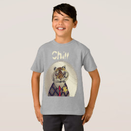 パーソナライズおもしろいチルタイガーTシャツ Tシャツ