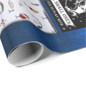 パーソナライズおもしろい漁師の魚釣り恋人の贈り物 ラッピングペーパー (ロールコーナー)