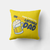 パーソナライズおもしろい非実行可能パパ クッション (裏面)