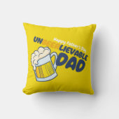 パーソナライズおもしろい非実行可能パパ クッション (正面)