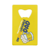 パーソナライズおもしろい非実行可能パパ クレジットカード栓抜き (裏面)