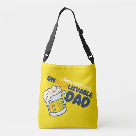 パーソナライズおもしろい非実行可能パパ クロスボディバッグ (裏面)