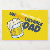 パーソナライズおもしろい非実行可能パパ リキュールボトルラベル (シングルラベル)