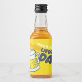 パーソナライズおもしろい非実行可能パパ リキュールボトルラベル (正面)