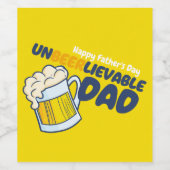 パーソナライズおもしろい非実行可能パパ ワインラベル (シングルラベル)