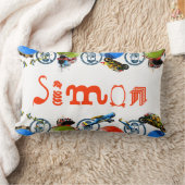 パーソナライズかお洒落なすべての事の男の子 ランバークッション (ブランケット)