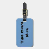 パーソナライズこの鉱山の荷物のラベル ラゲッジタグ (正面縦)