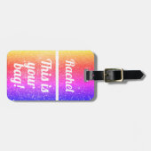パーソナライズこれはあなたのバッグ|のおもしろいな荷物のラベルです ラゲッジタグ (正面横)