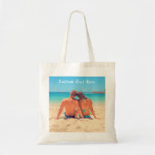 パーソナライズされたあなたのトートバッグとカスタム文字 トートバッグ (正面)