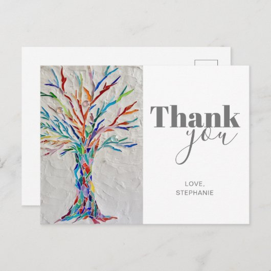 パーソナライズされたありがとうはがき ポストカード (正面/裏面)