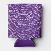 パーソナライズされたありがとうクーラーボックスギフトあなたの色 缶クーラー (正面)