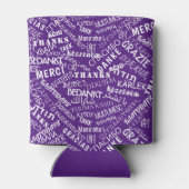 パーソナライズされたありがとうクーラーボックスギフトあなたの色 缶クーラー (裏面)