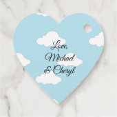 パーソナライズされたありがとうベイビーシャワーテディベア フェイバータグ (裏面)